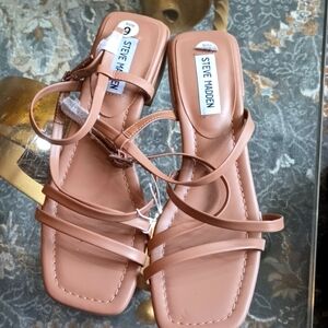 Steven Madden Tan Strappy Sandals